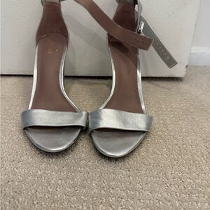 Elegant Silver Women's Sandals